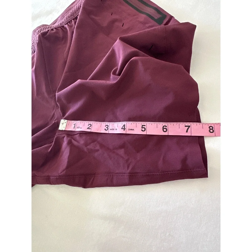 Ten Thousand Mens Session Shorts Size‎ Small Maroon Unlined Training Running